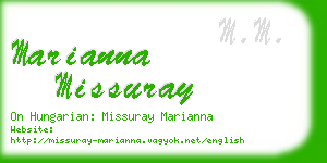 marianna missuray business card